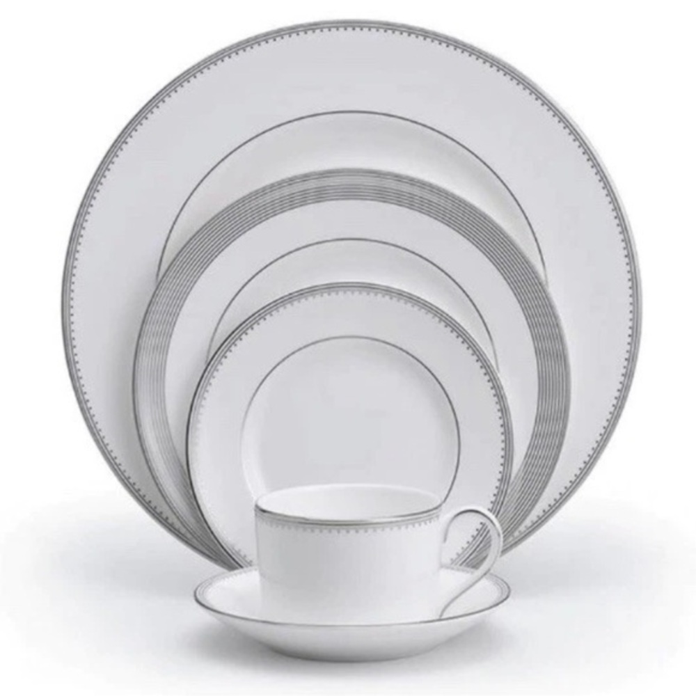 Vera Wang Wedgwood Grosgrain Fine‎ China 5 Piece Place Setting New